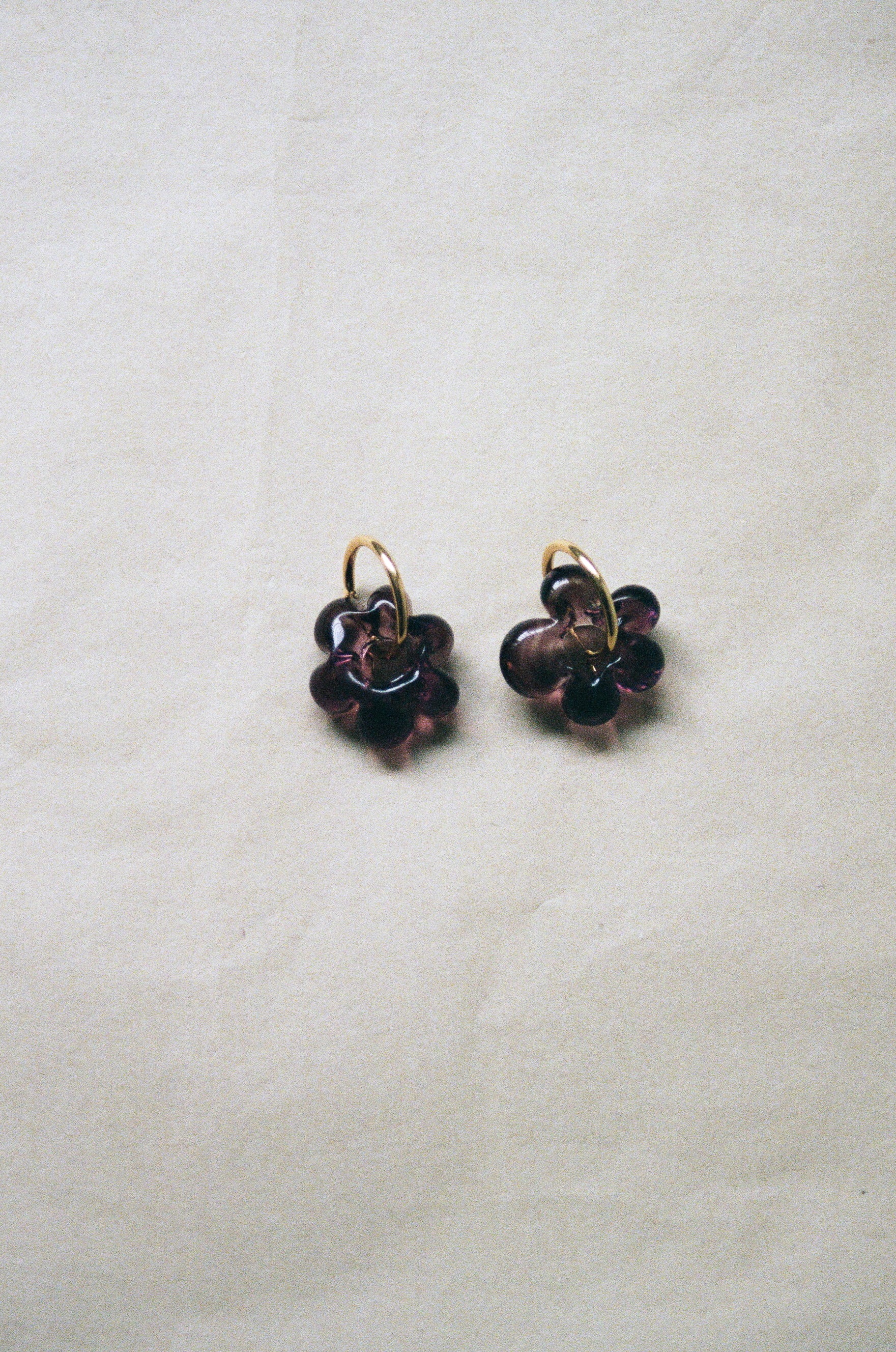 FLEUR earrings Purple
